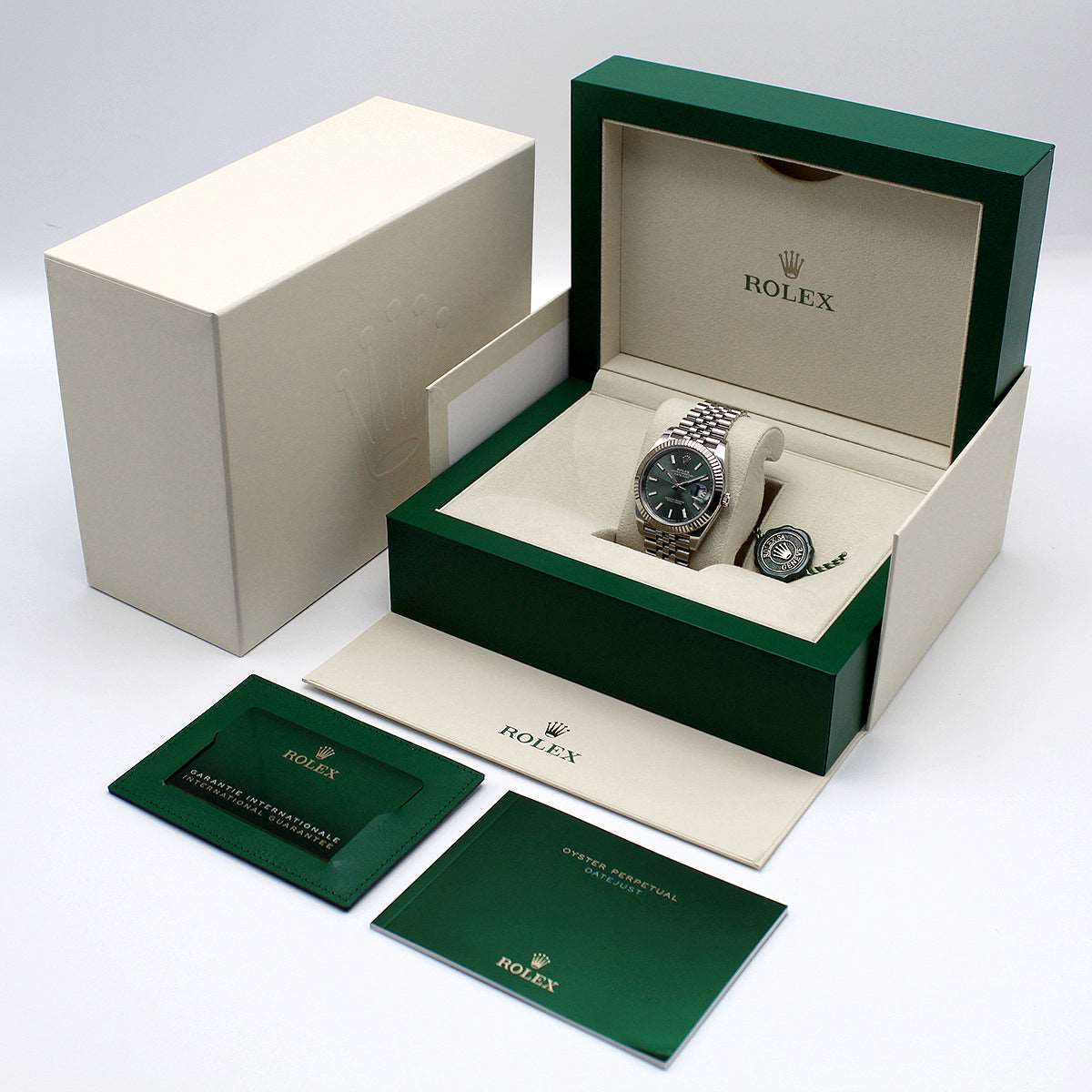 Datejust 41 126334 (Mint Green Baton Dial-Jubilee) Chronofinder Ltd