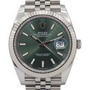 Datejust 41 126334 (Mint Green Baton Dial-Jubilee) Chronofinder Ltd