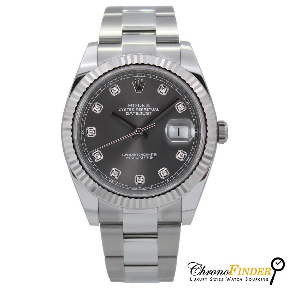 Datejust 41 126334 (Rhodium Diamond Dial) Chronofinder Ltd