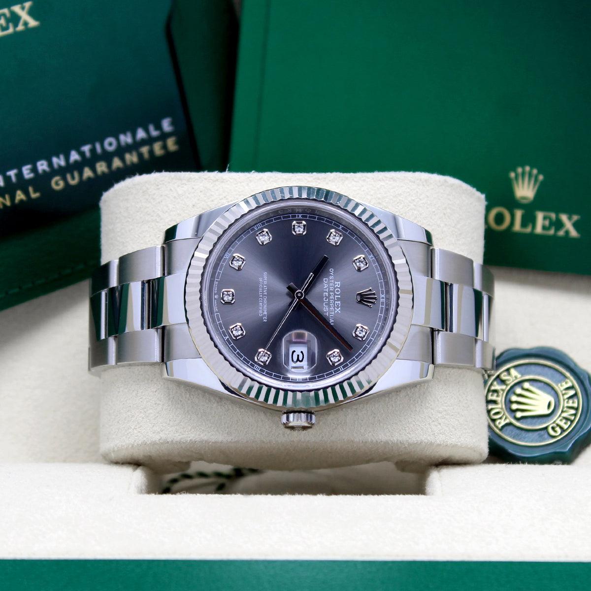 Datejust 41 126334 (Rhodium Diamond Dial) Chronofinder Ltd