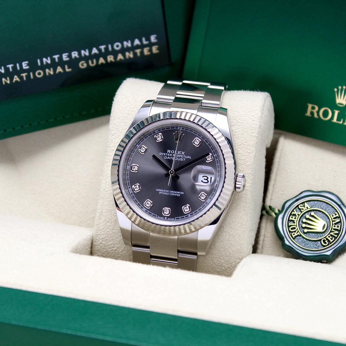 Datejust 41 126334 (Rhodium Diamond Dial) Chronofinder Ltd