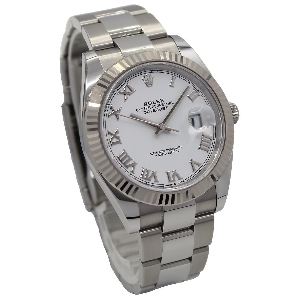 Datejust 41 126334 (White Roman Numeral Dial-Oyster Bracelet) Chronofinder Ltd