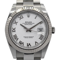 Datejust 41 126334 (White Roman Numeral Dial-Oyster Bracelet) Chronofinder Ltd