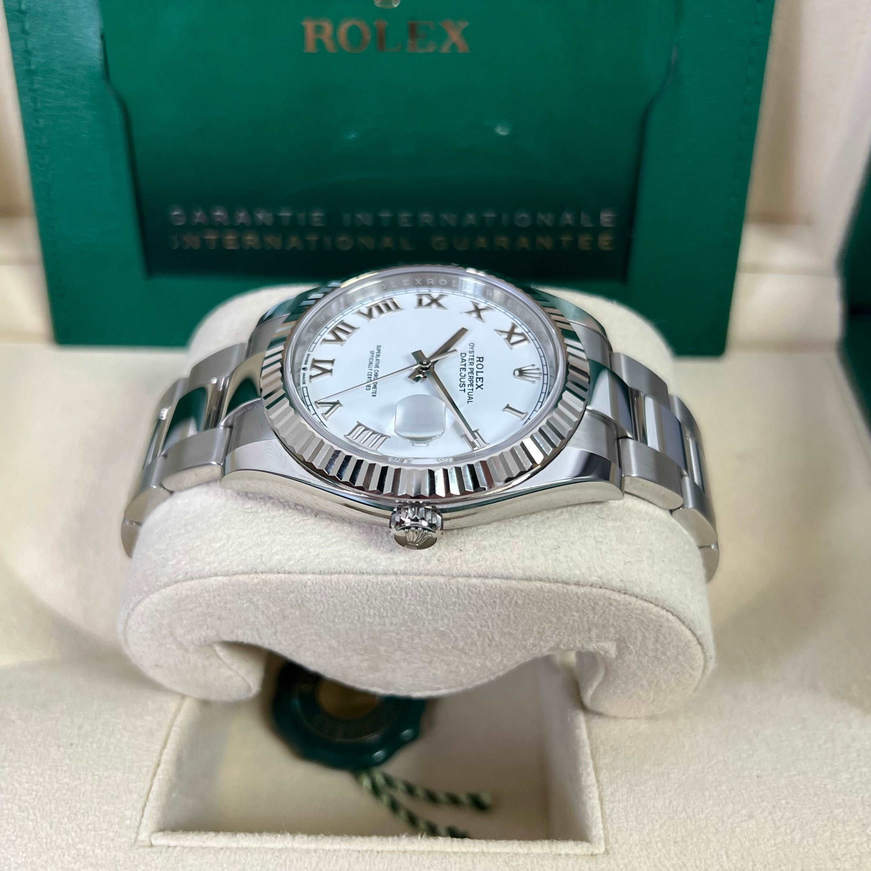 Datejust 41 126334 (White Roman Numeral Dial-Oyster Bracelet) Chronofinder Ltd