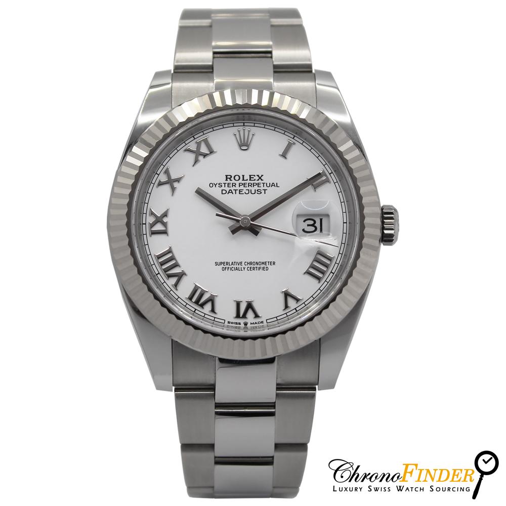 Rolex Datejust 41 126334 Oyster Bracelet White Roman Numeral Dial Chronofinder Chronofinder Ltd