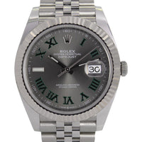 Rolex Datejust 41 126334 Watch with Wimbledon Dial and Jubilee Bracelet