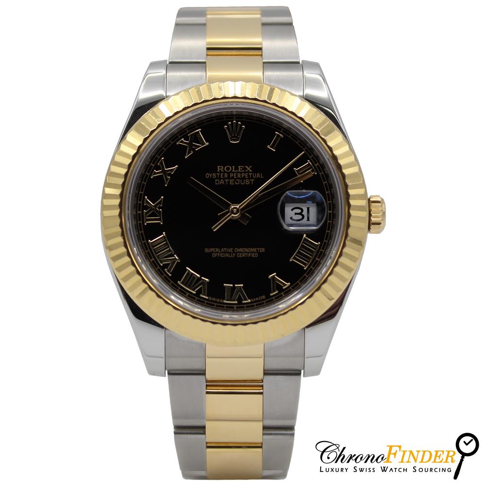 Datejust II 116333 (Black Roman Numeral Dial) Chronofinder Ltd