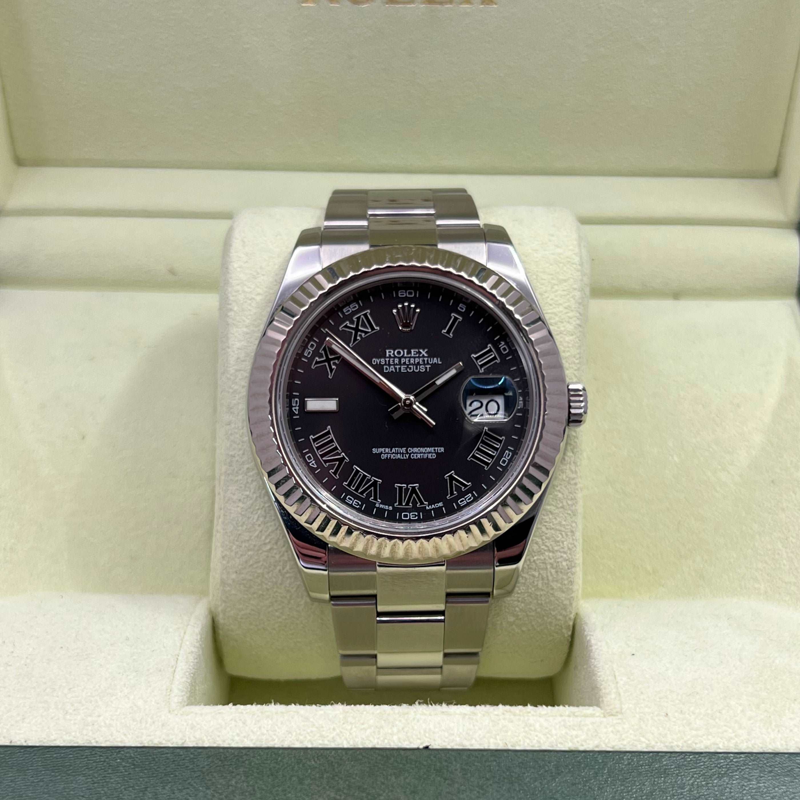 Datejust II 116334 (Charcoal Roman Numeral Dial) Chronofinder Ltd