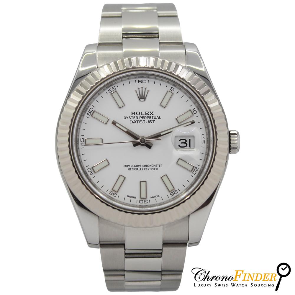 Datejust II 116334 (White Baton Dial)