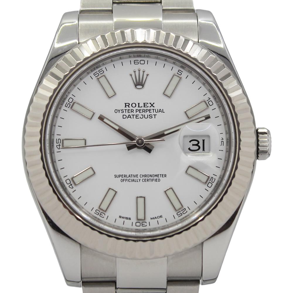 Datejust II 116334 (White Baton Dial)