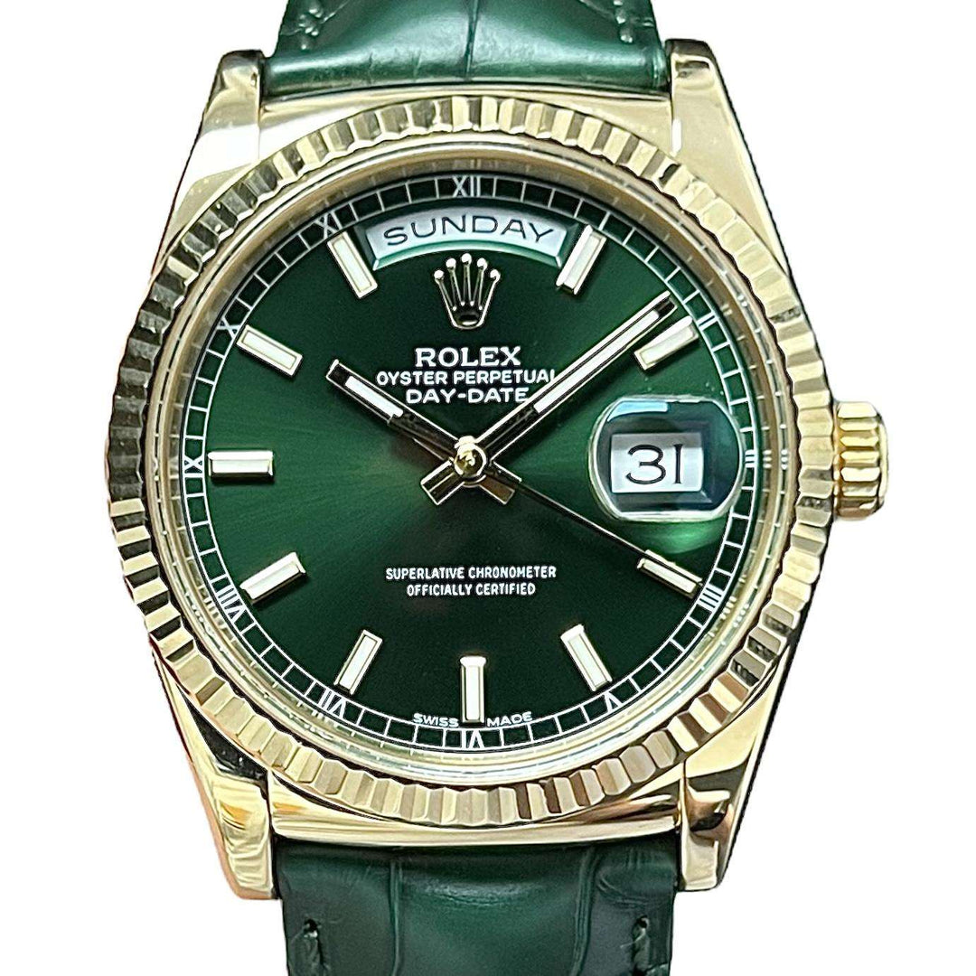 Day-Date 36 118138 (Green Dial) Chronofinder Ltd