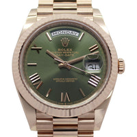 Rolex Day-Date 40 228235 with Anniversary Olive Dial