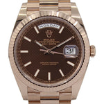 Load image into Gallery viewer, Day-Date 40 228235 (Chocolate Motif Dial) Chronofinder Ltd
