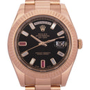 Rolex Day-Date II 218235 with Ruby Dial luxury watch