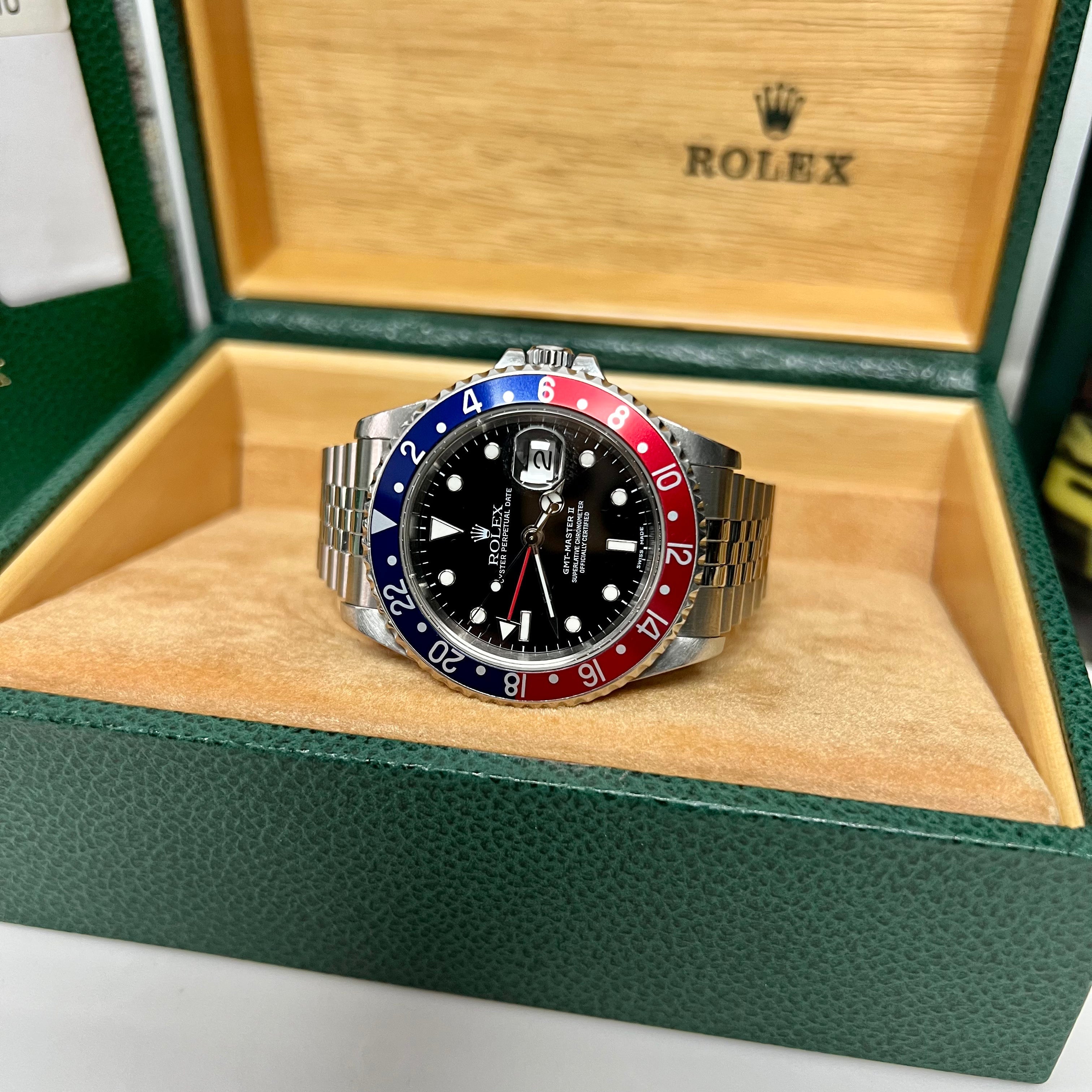 GMT-Master II 16710 (Blue-Red Bezel-Jubilee Bracelet) Chronofinder Ltd