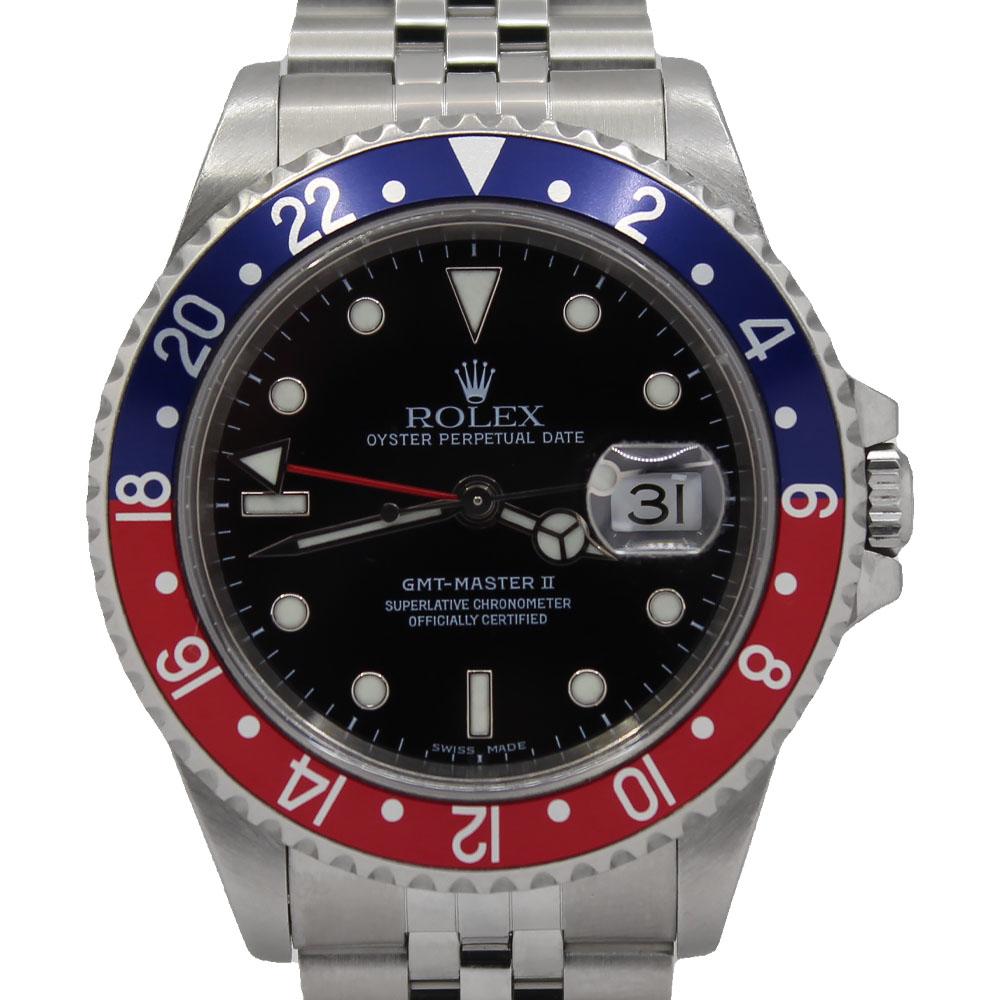 Rolex GMT-Master II 16710 with blue-red bezel and Jubilee bracelet