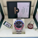 Rolex GMT-Master II 16710 with faded blue-red bezel watch