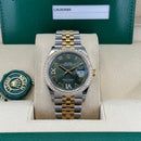 Datejust 36 126283RBR (Olive Green Roman Dial)