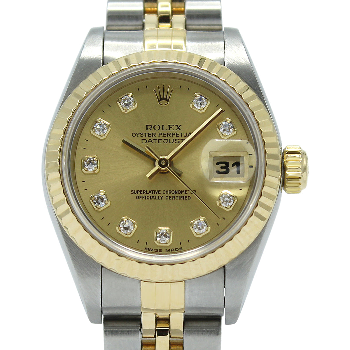 Lady Datejust 26mm 69173 (Champagne Diamond Dial)