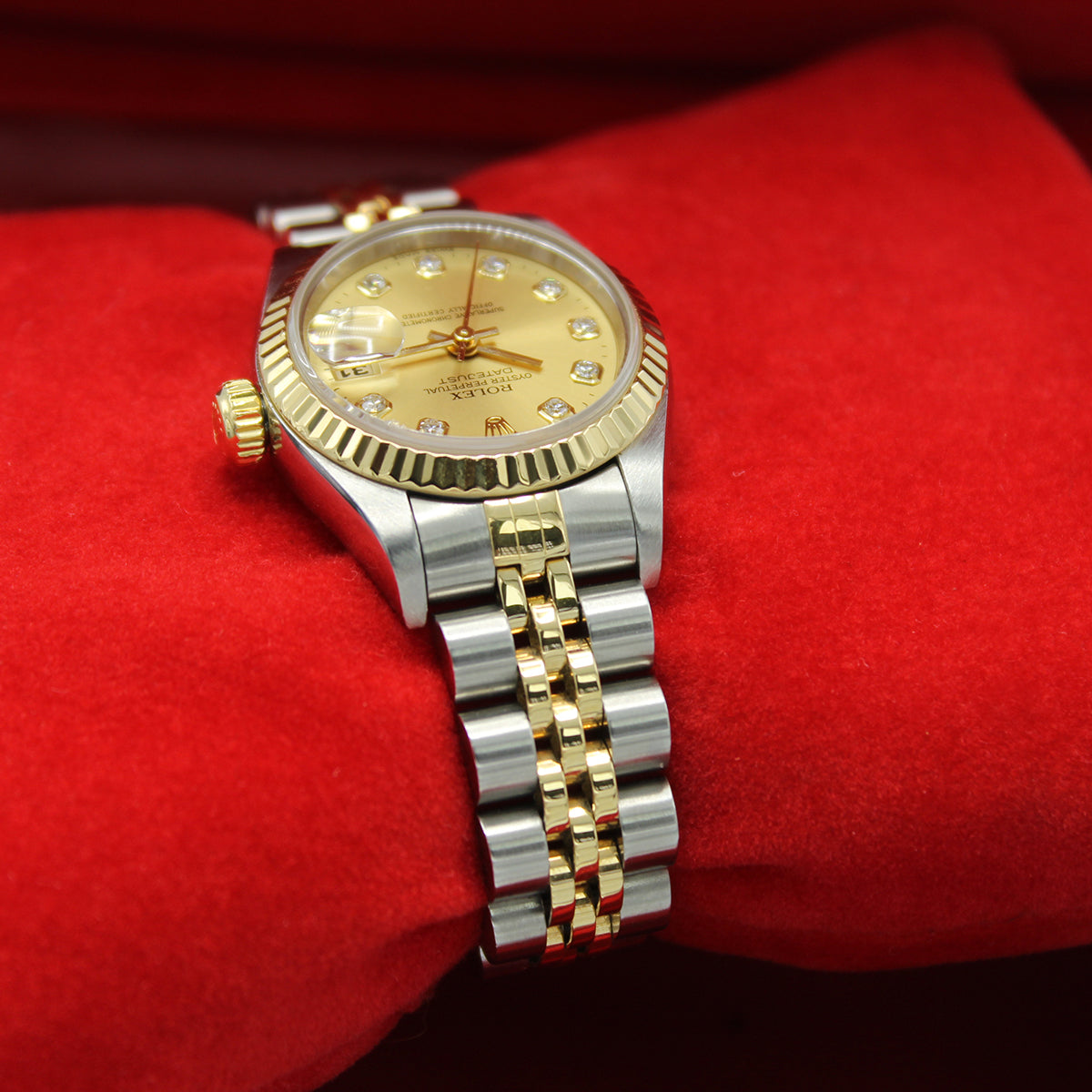 Lady Datejust 26mm 69173 (Champagne Diamond Dial)