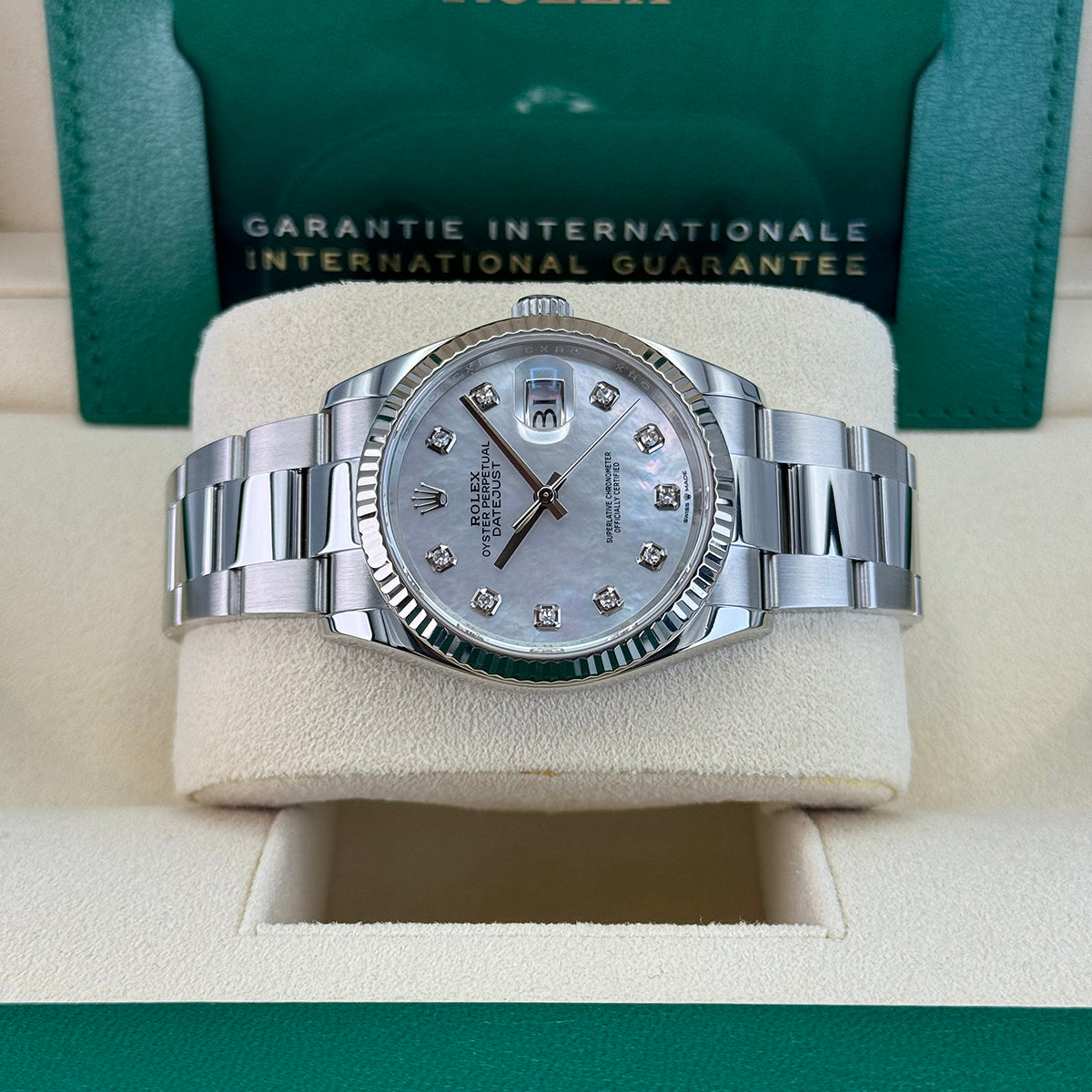 Datejust 36 126234 Oyster (Mother Of Pearl Diamond Dial)