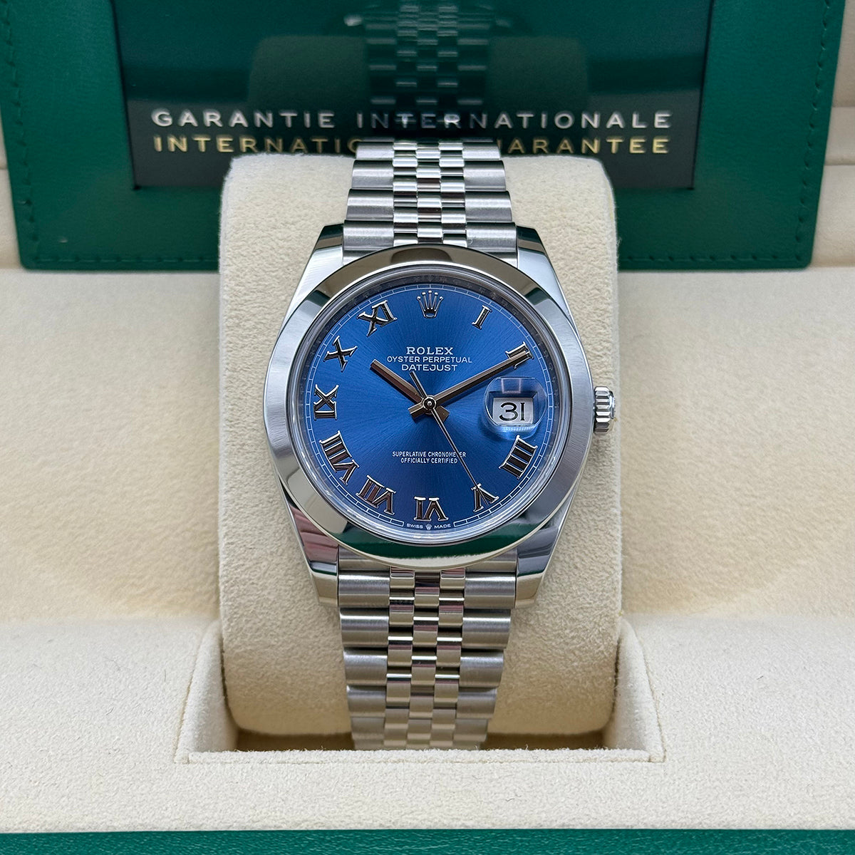 Datejust 41 126300 Jubilee Azzurro Blue Dial