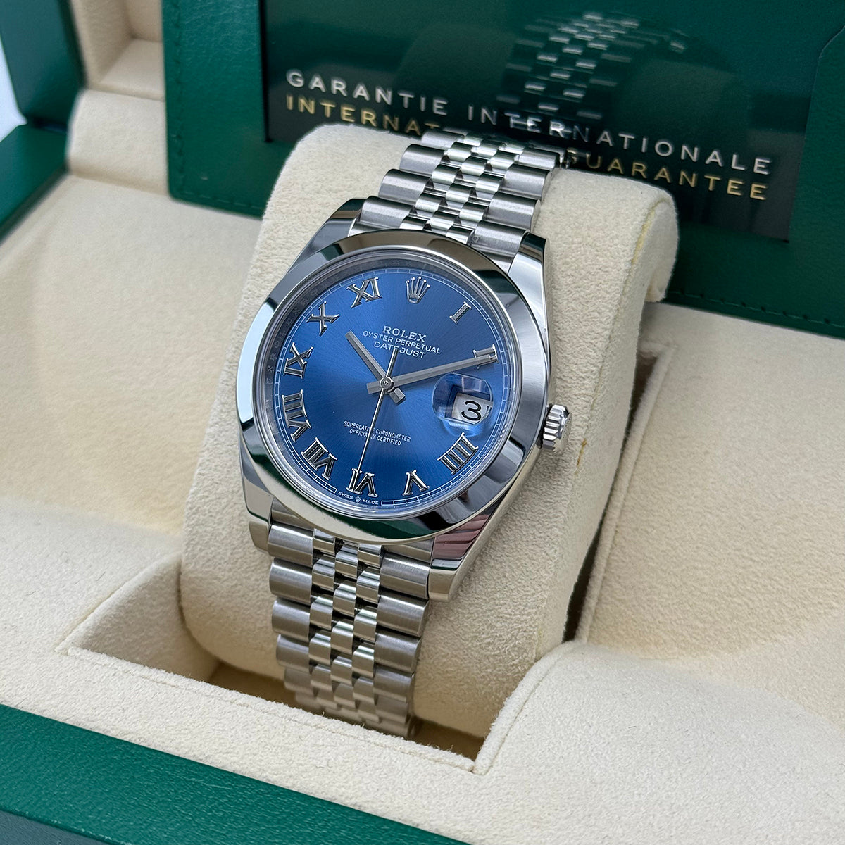 Datejust 41 126300 Jubilee (Azzurro Blue Dial)