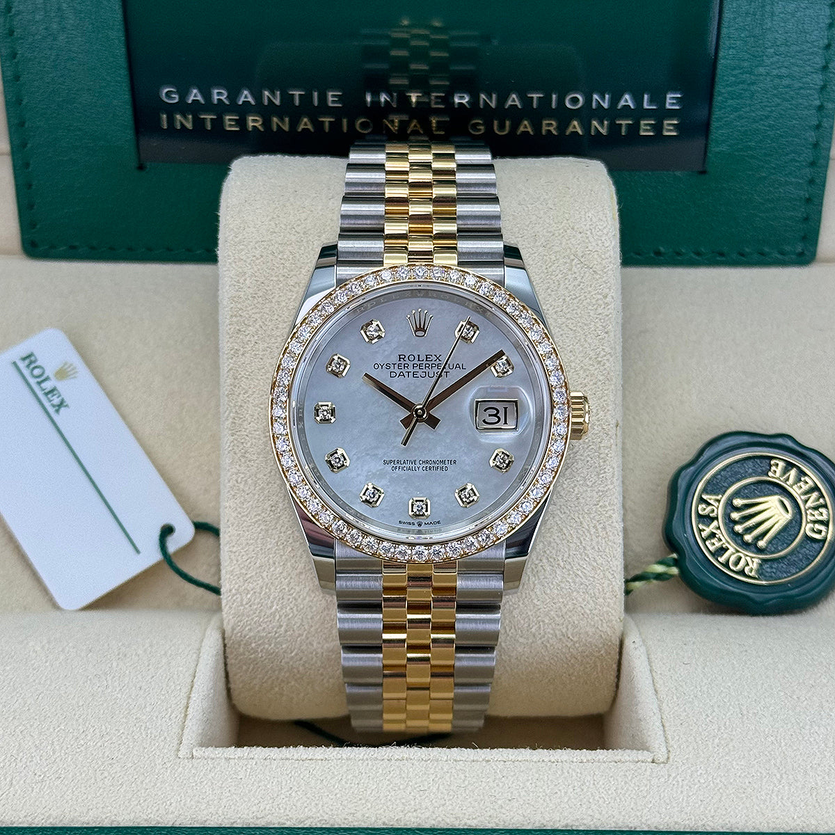 Datejust 36 126283RBR (Mother Of Pearl Diamond Dial)