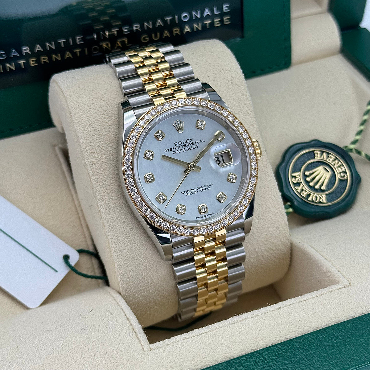 Datejust 36 126283RBR (Mother Of Pearl Diamond Dial)