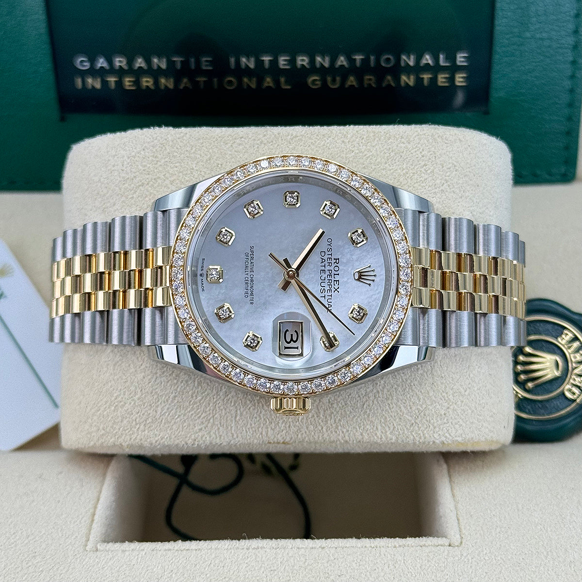 Datejust 36 126283RBR (Mother Of Pearl Diamond Dial)