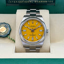 Oyster Perpetual 41 124300 (Mustard Yellow Dial)