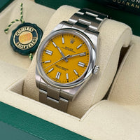 Oyster Perpetual 41 124300 (Mustard Yellow Dial)