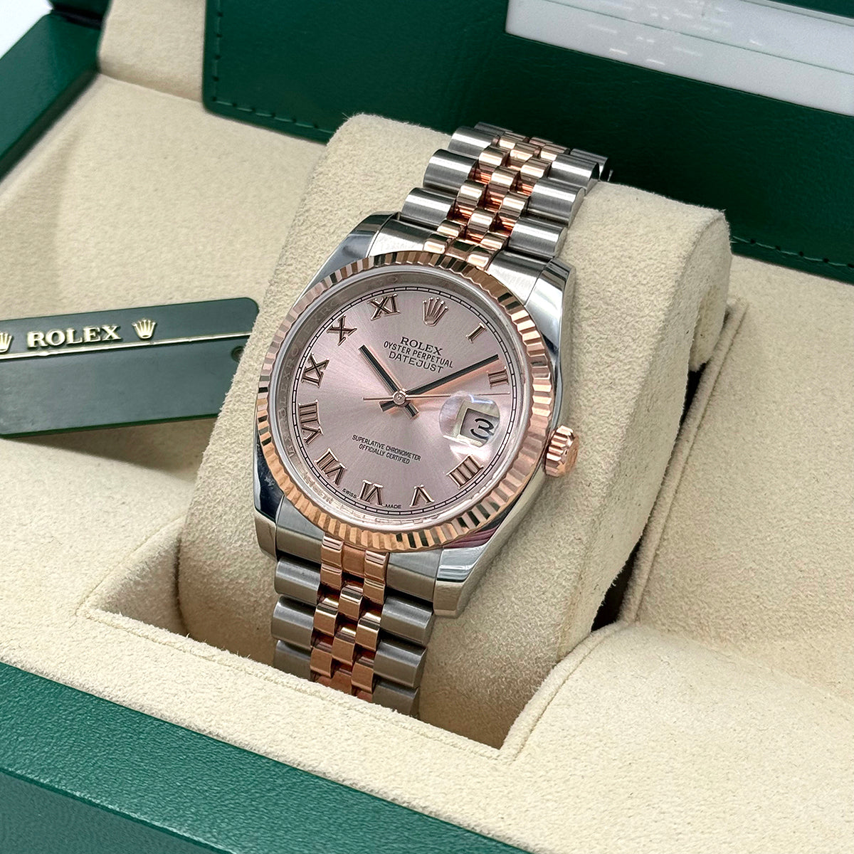 Datejust 36 116231 (Rose Roman Numeral Dial)