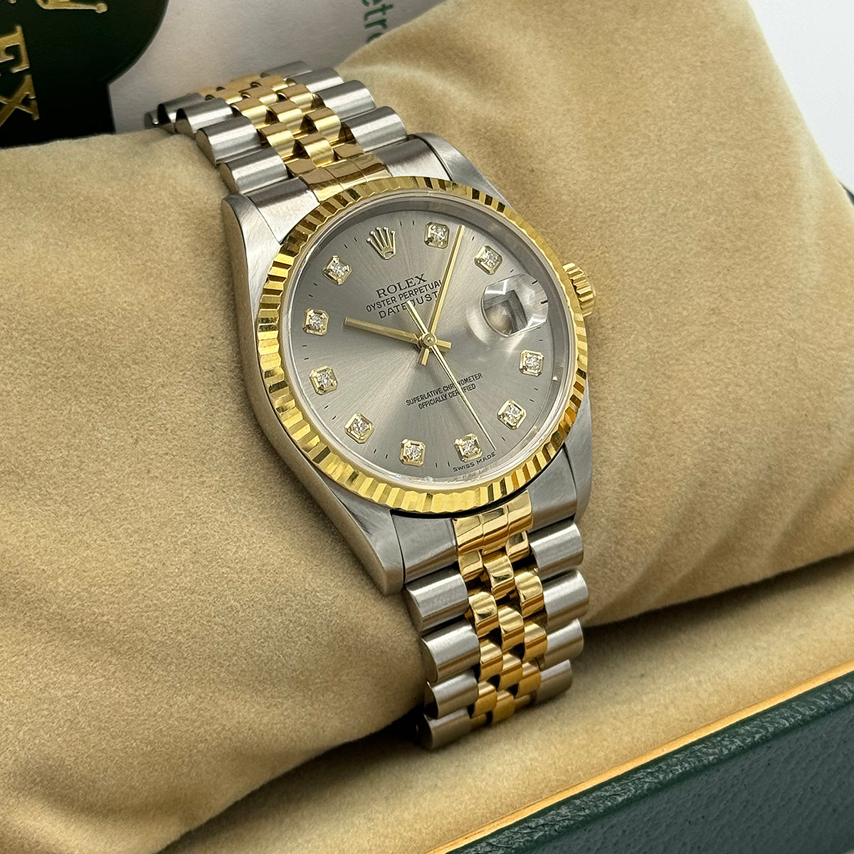 Datejust 36 16233 (Silver Diamond Dial)