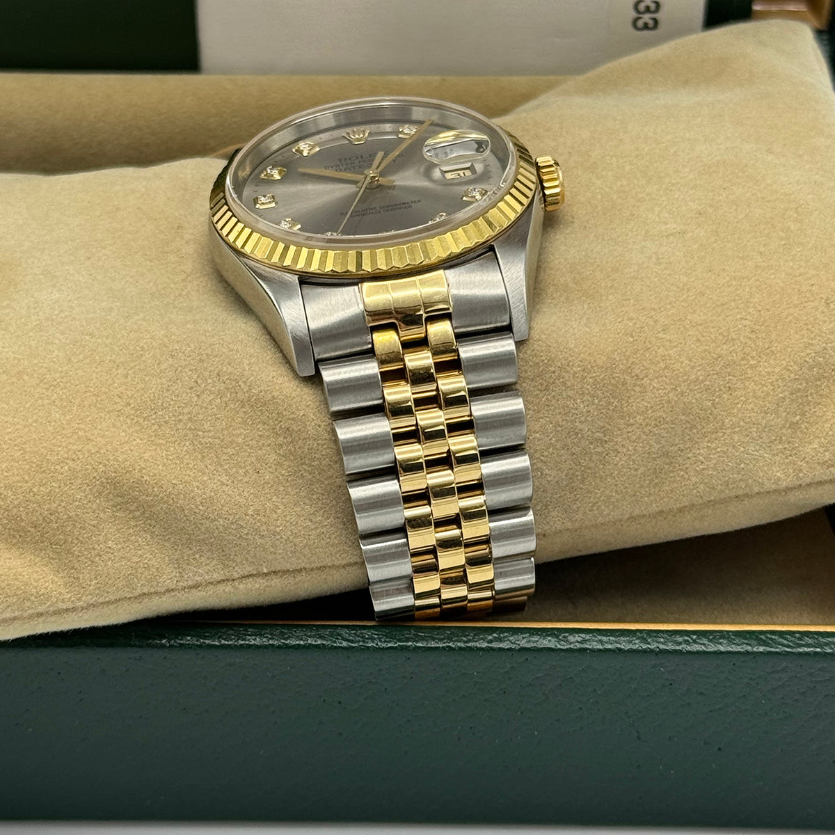 Datejust 36 16233 (Silver Diamond Dial)