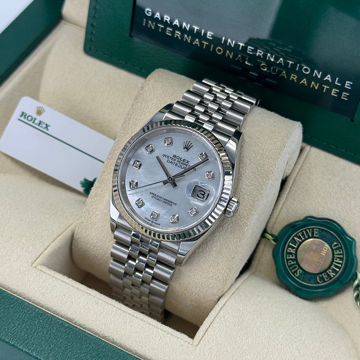 Datejust 36 126234 (Mother Of Pearl Diamond Dial)