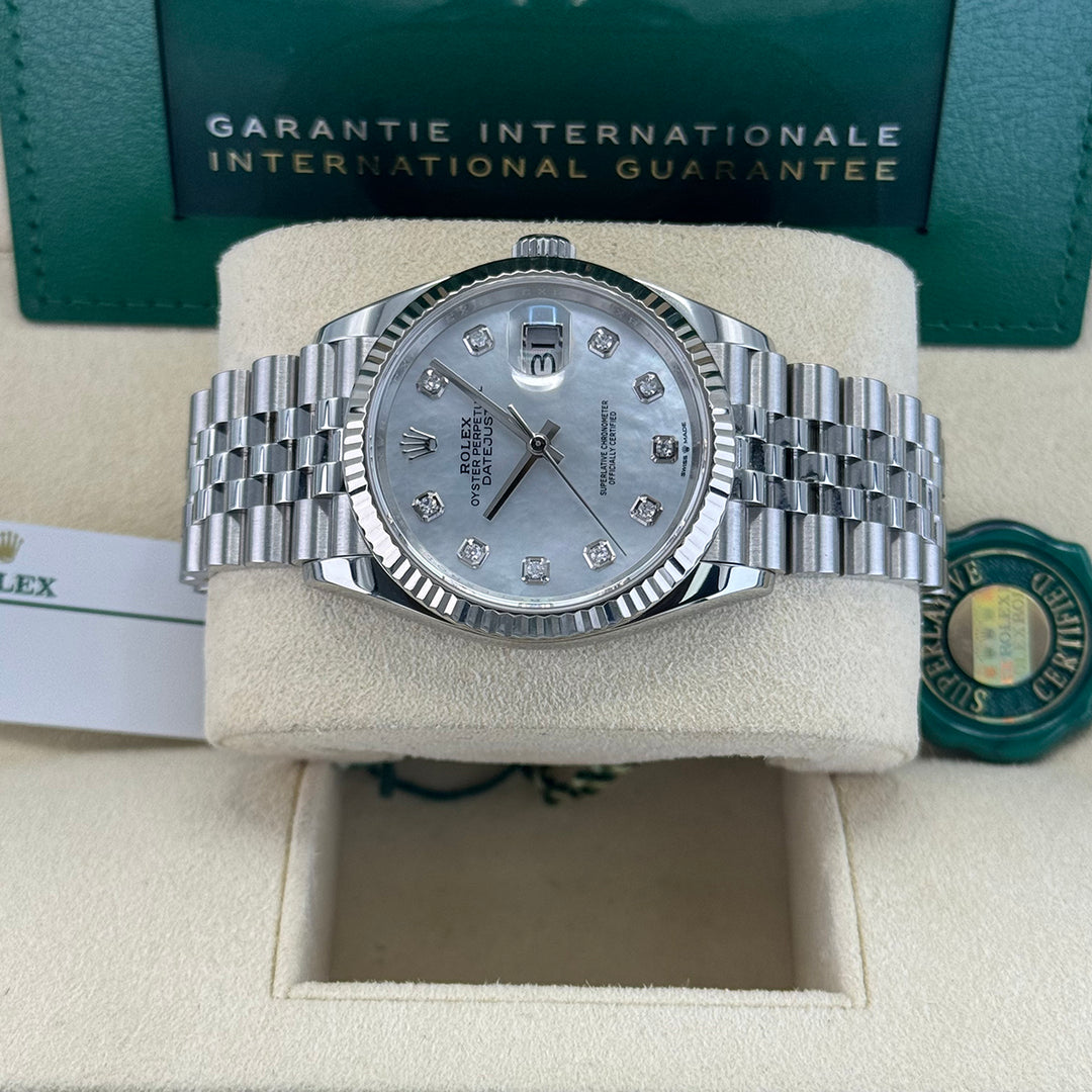 Datejust 36mm 126234 (Mother Of Pearl Diamond Dial)