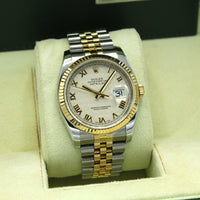 Datejust 36 116233 (Ivory Pyramid Roman Numeral Dial)