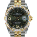 Datejust 36 126283RBR (Olive Green Roman Dial)