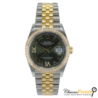 Datejust 36 126283RBR (Olive Green Roman Dial)