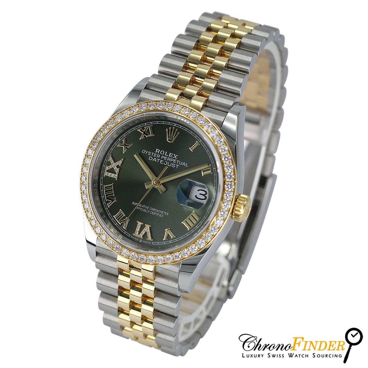 Datejust 36 126283RBR (Olive Green Roman Dial)