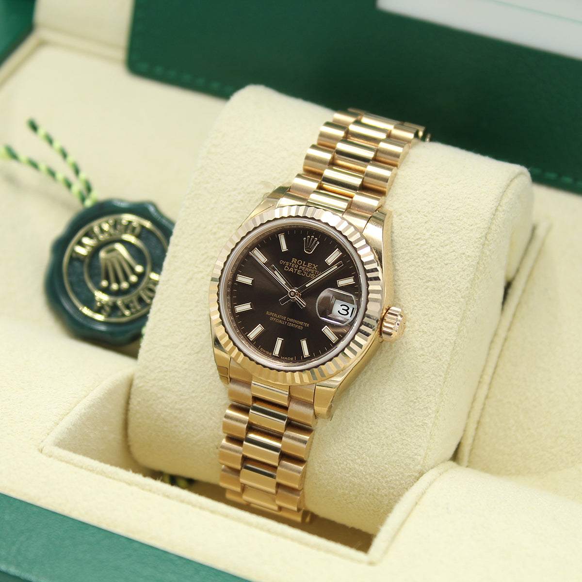 Lady-Datejust 28 279175 (Chocolate Baton Dial)