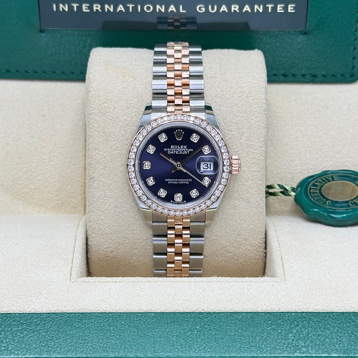 Lady-Datejust 279381RBR (Aubergine Diamond Dial)