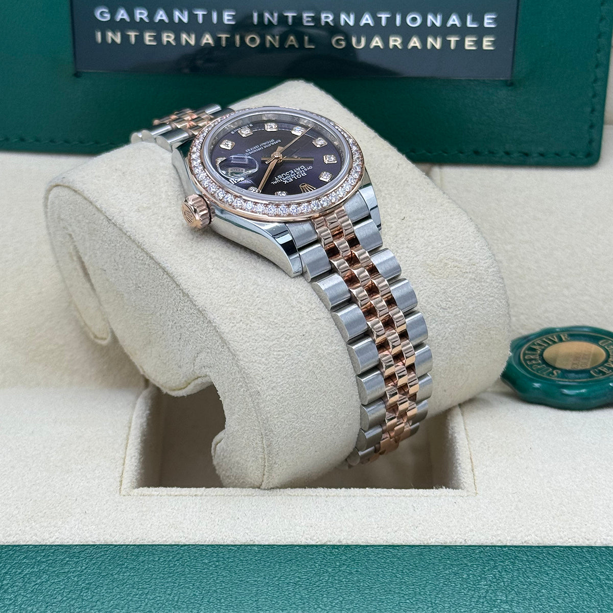 Lady-Datejust 279381RBR (Aubergine Diamond Dial)