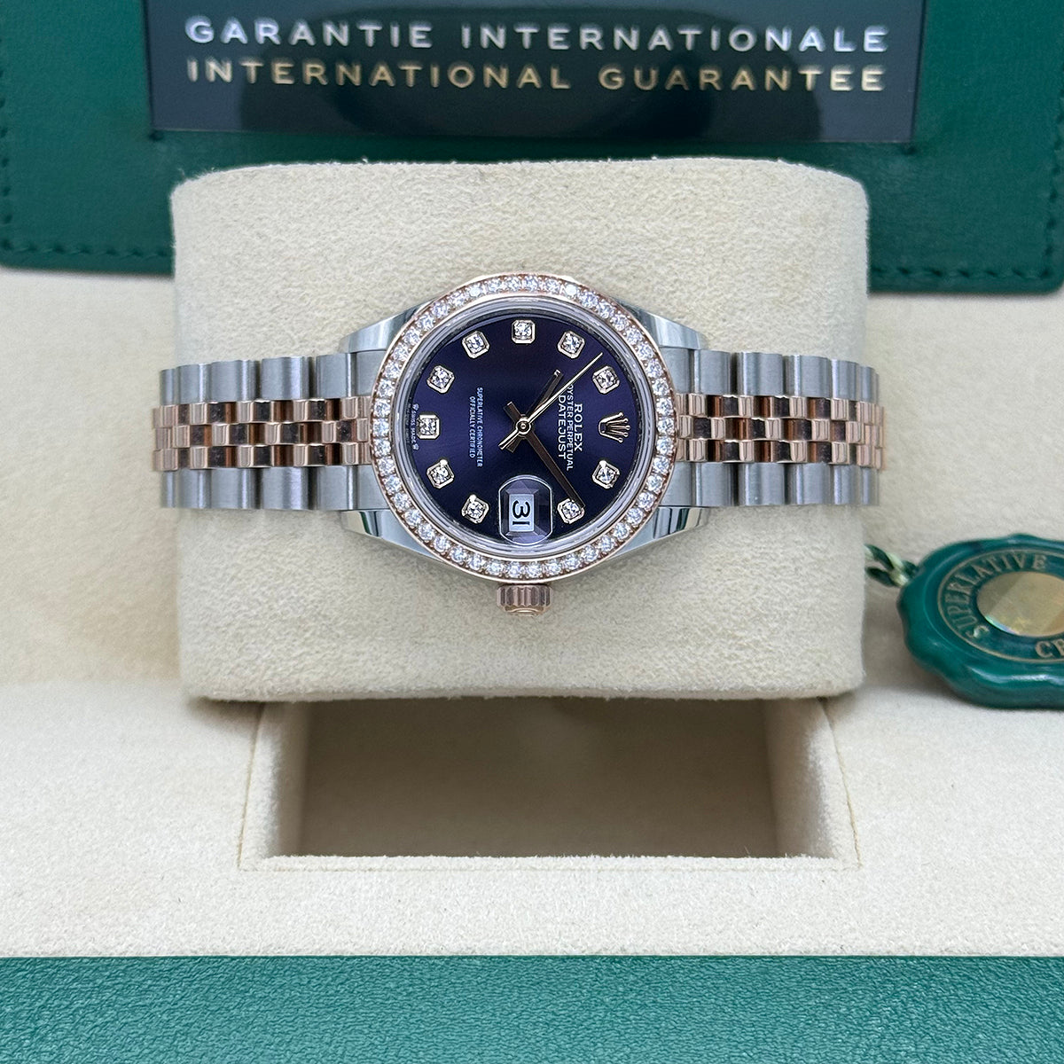 Lady-Datejust 279381RBR (Aubergine Diamond Dial)