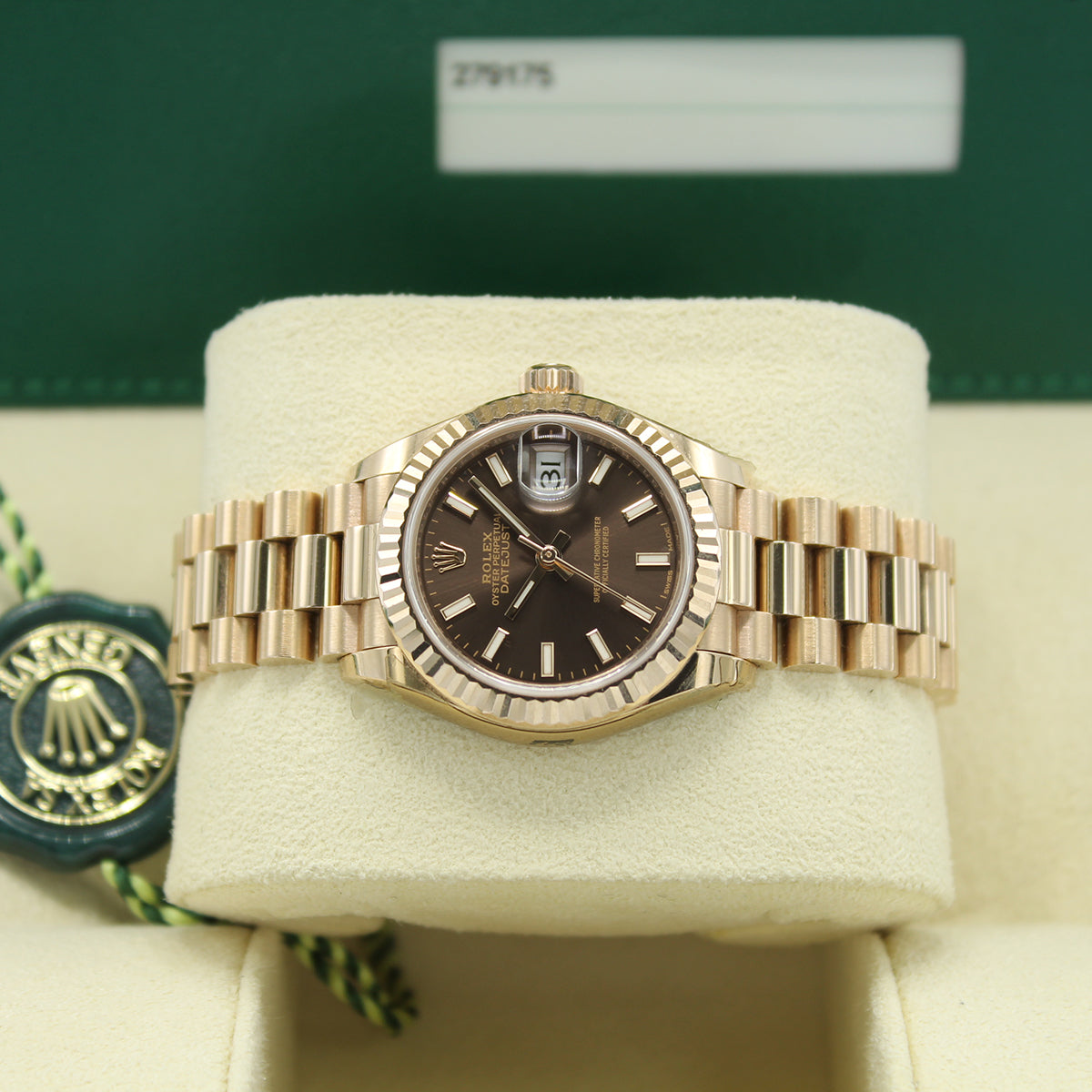 Lady-Datejust 28 279175 (Chocolate Baton Dial)