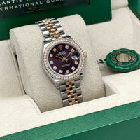 Lady-Datejust 279381RBR (Aubergine Diamond Dial)