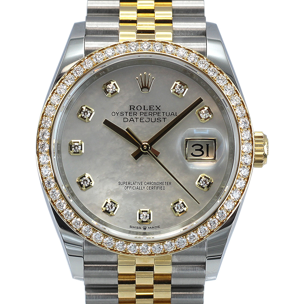 Datejust 36 126283RBR (Mother Of Pearl Diamond Dial)