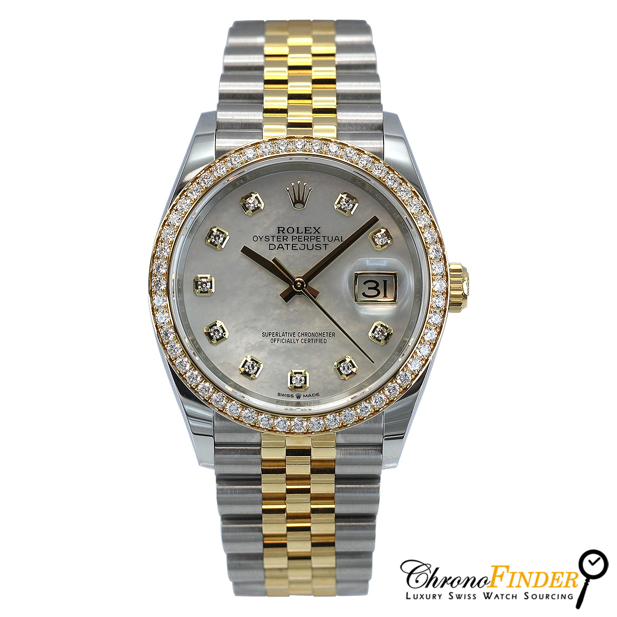 Datejust 36 126283RBR (Mother Of Pearl Diamond Dial)