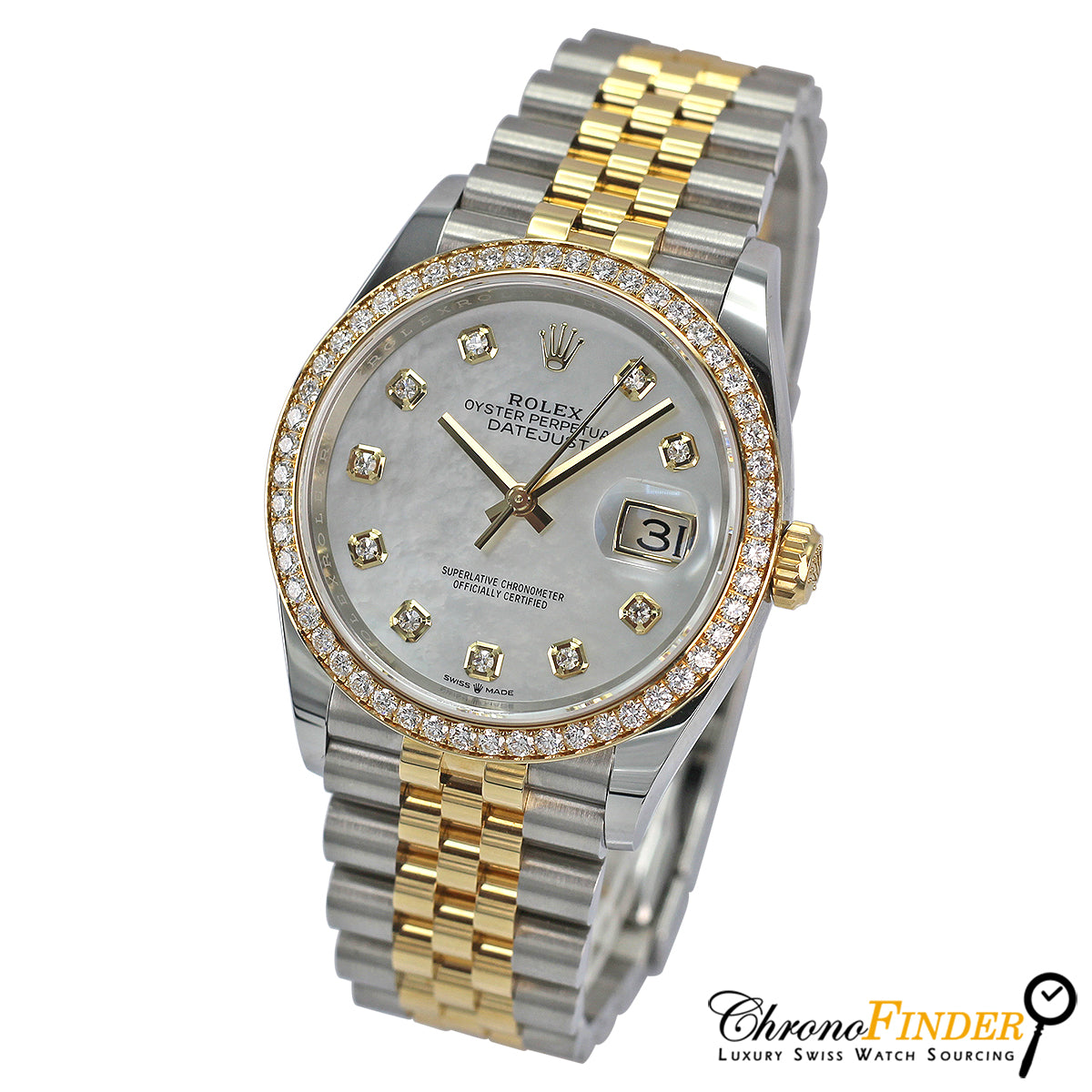 Datejust 36 126283RBR (Mother Of Pearl Diamond Dial)